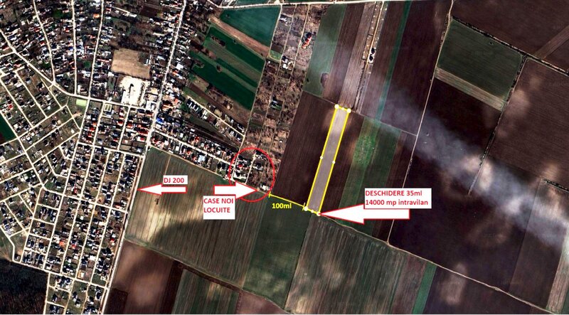 Dascalu teren intravilan 35ml deschidere 14000 mp  comision 0%