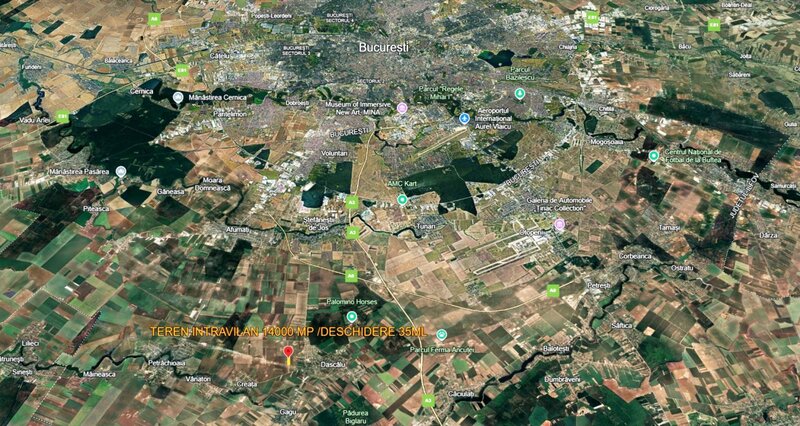 Dascalu teren intravilan 35ml deschidere 14000 mp  comision 0%